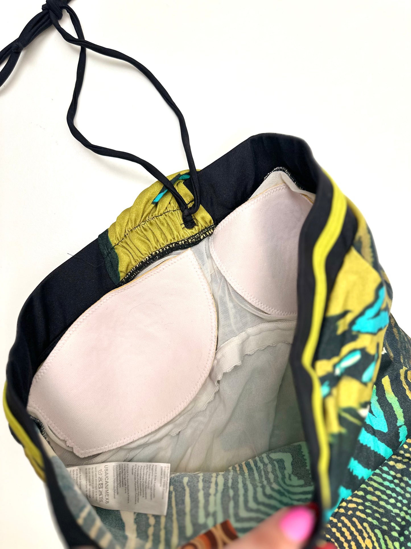 Vintage Bandeau Swimsuit in Wild Animal Print