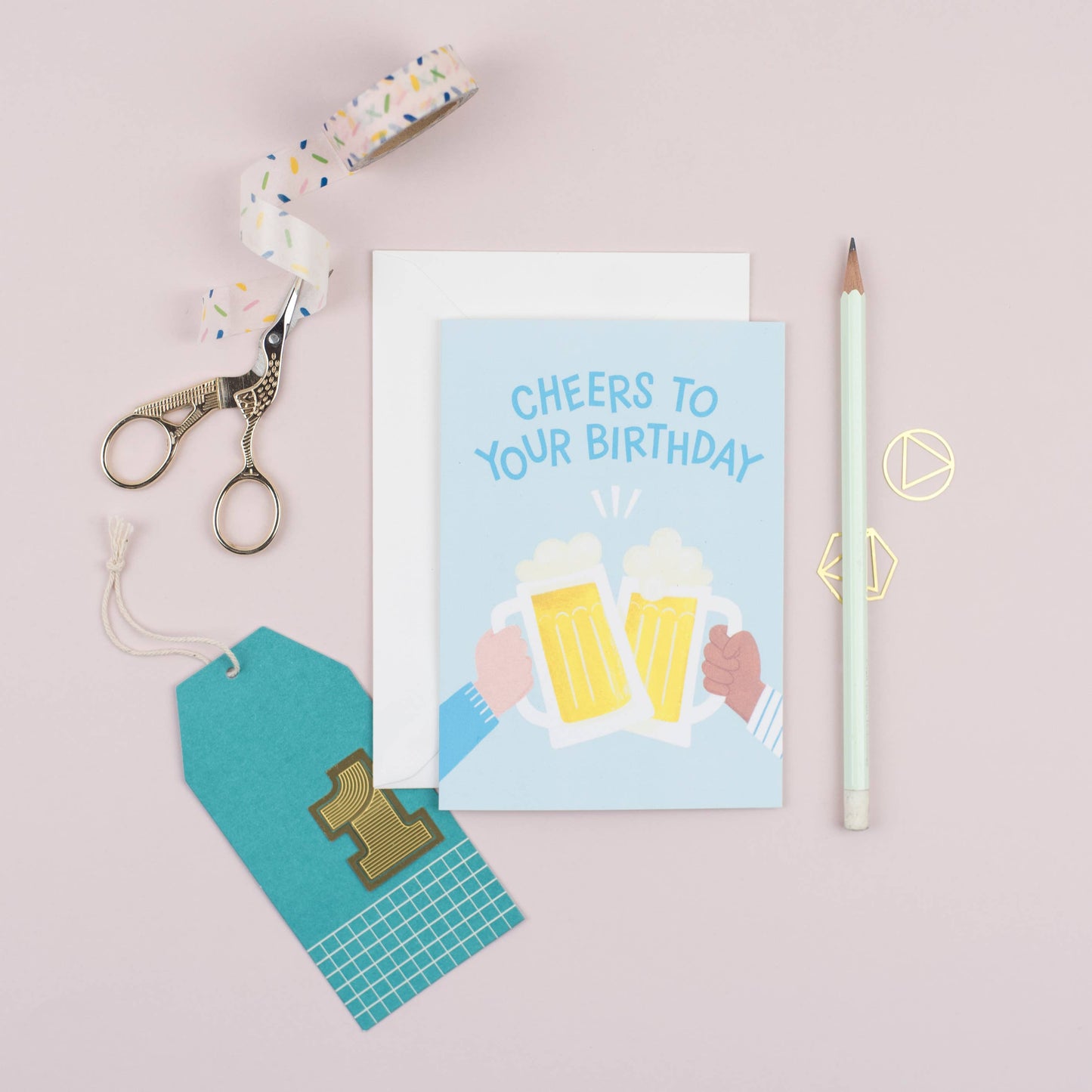 Cheers Beers Birthday Card by Jacqui Lee & Ricicle Cards