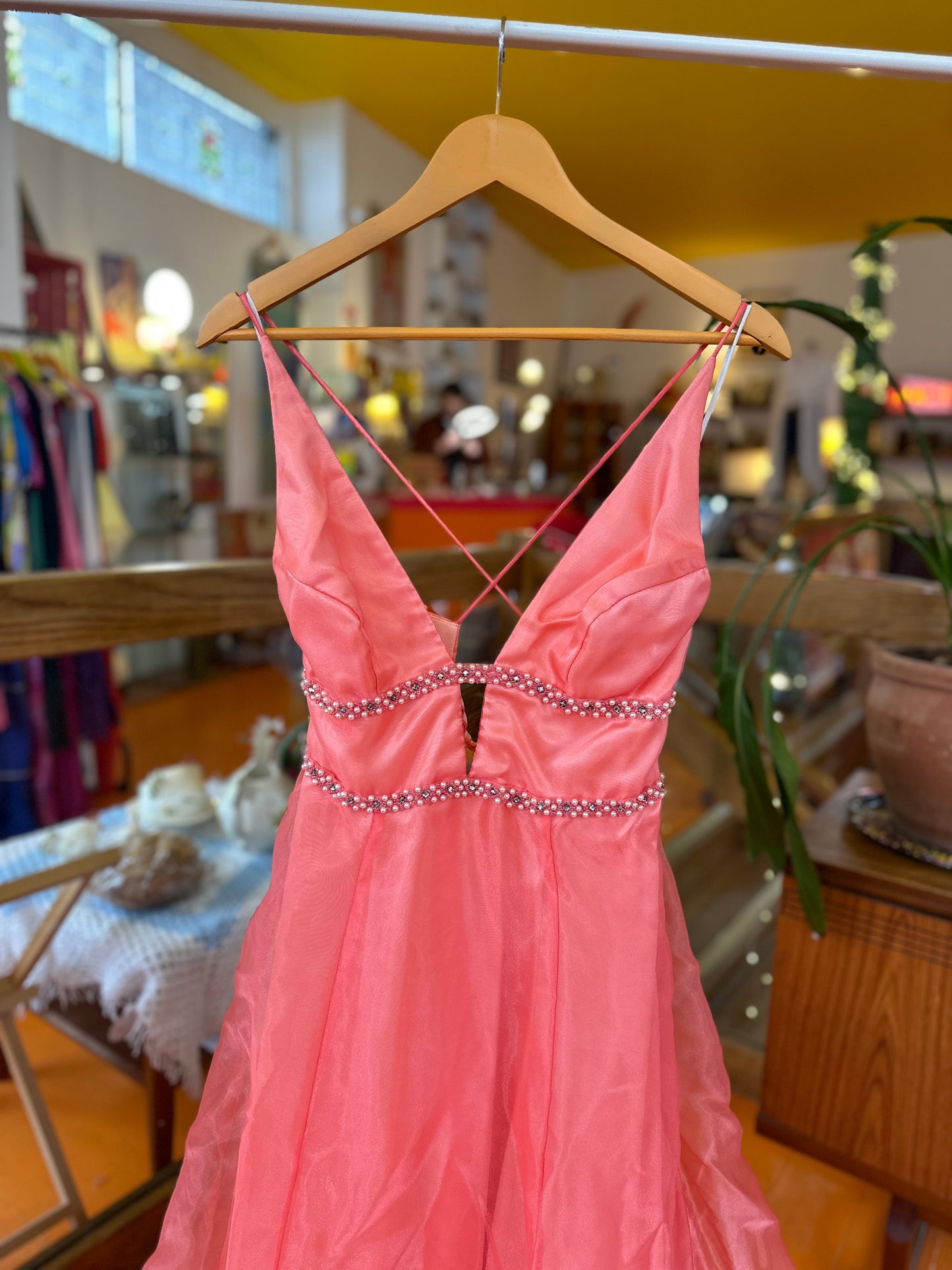 Incredible Pink Ball Gown Prom Dress