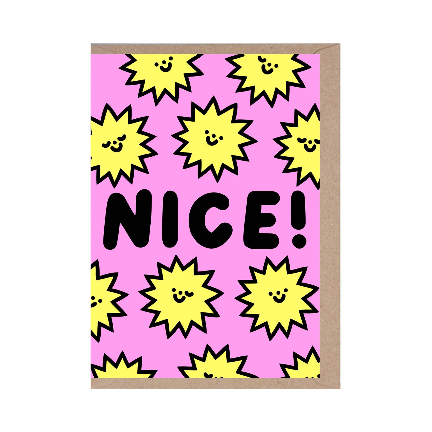 Nice! Celebration Greeting Card by Lazy Disco & Rumble Cards