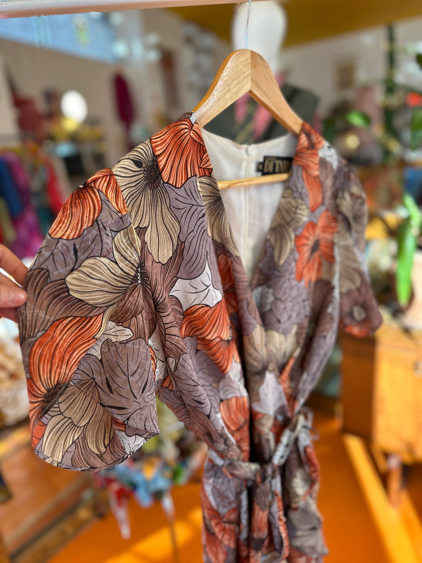 80s Wrap Front Dress