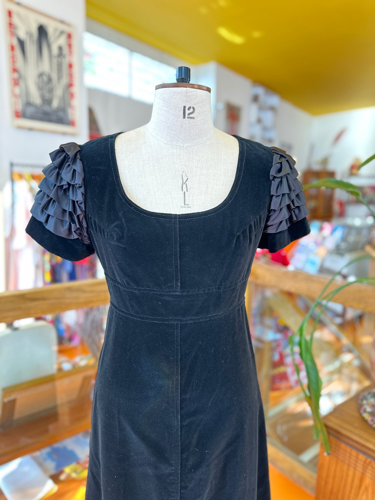 70s Louis Feraud Velvet Gown