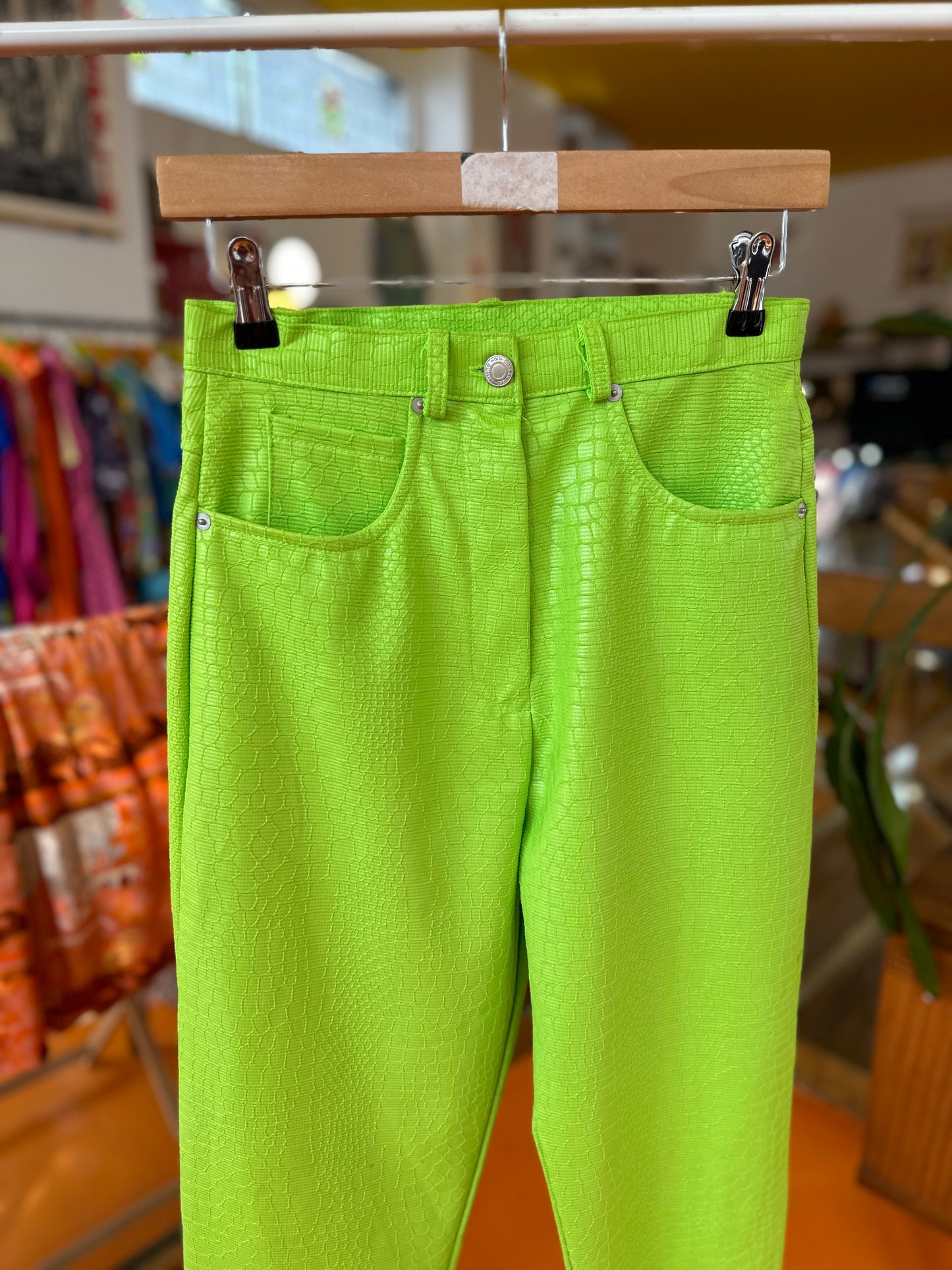 Incredible Vintage Lime Green Trousers
