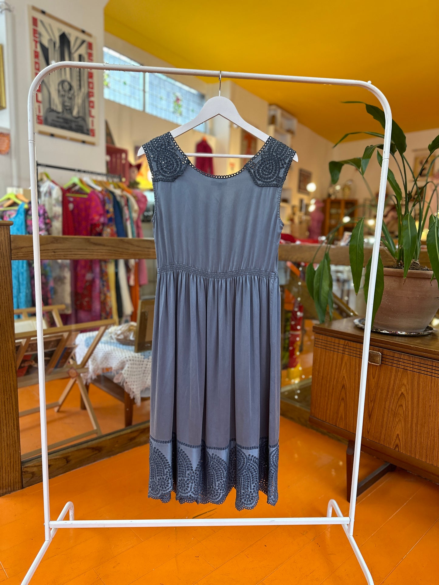 y2k Ghost 100% Silk Dress