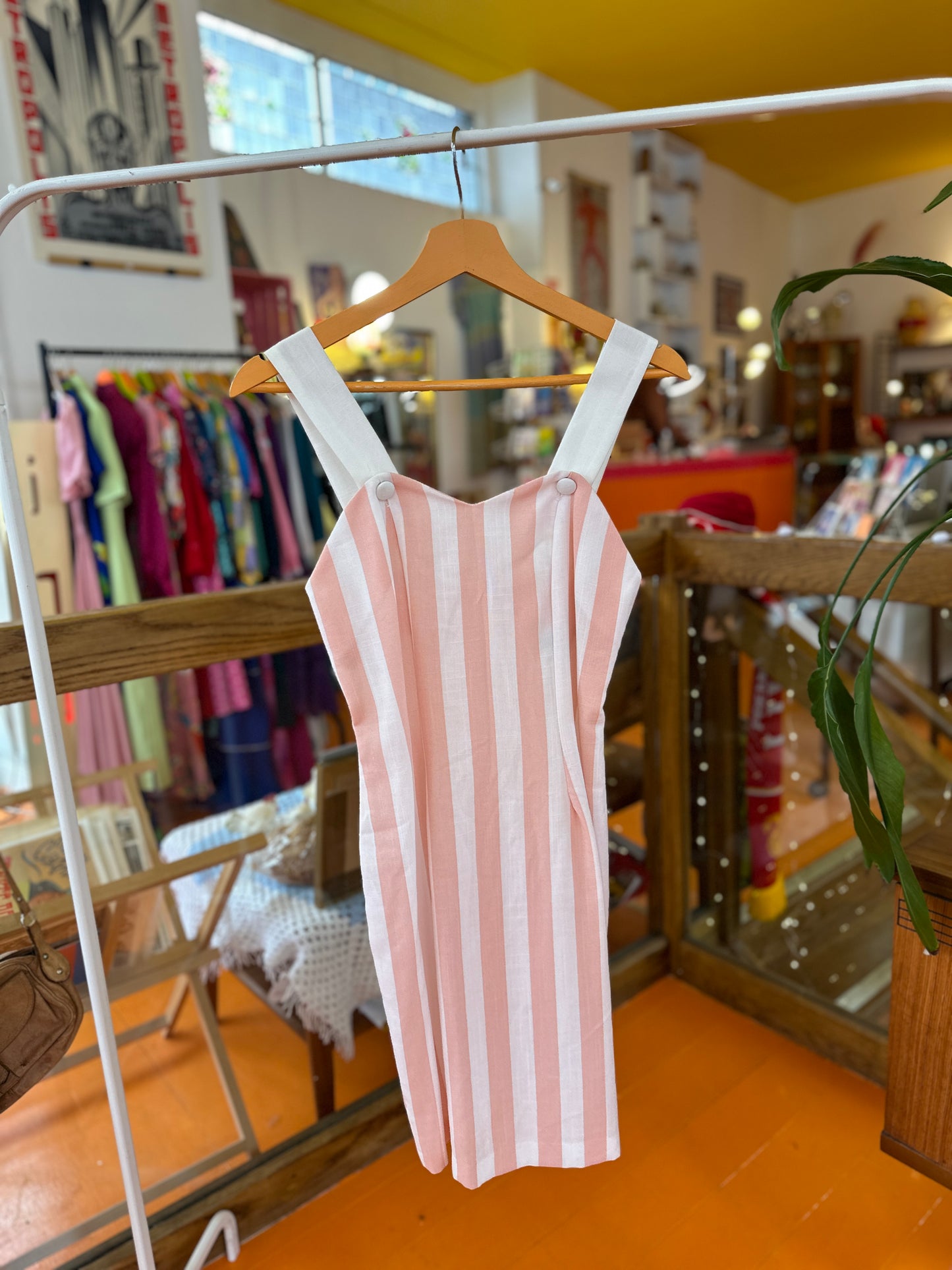 1980s does 50s Candy Stripe Dress and Jacket set