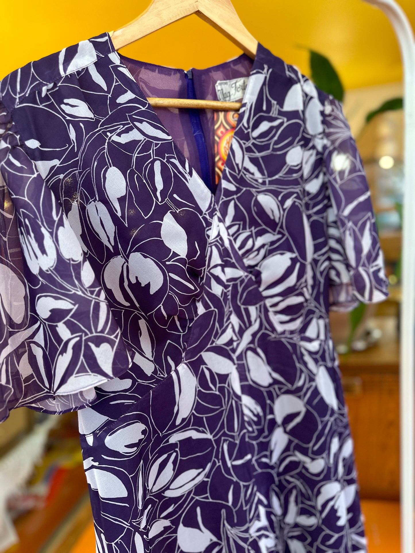 1970s Floaty Sleeve Maxi Dress