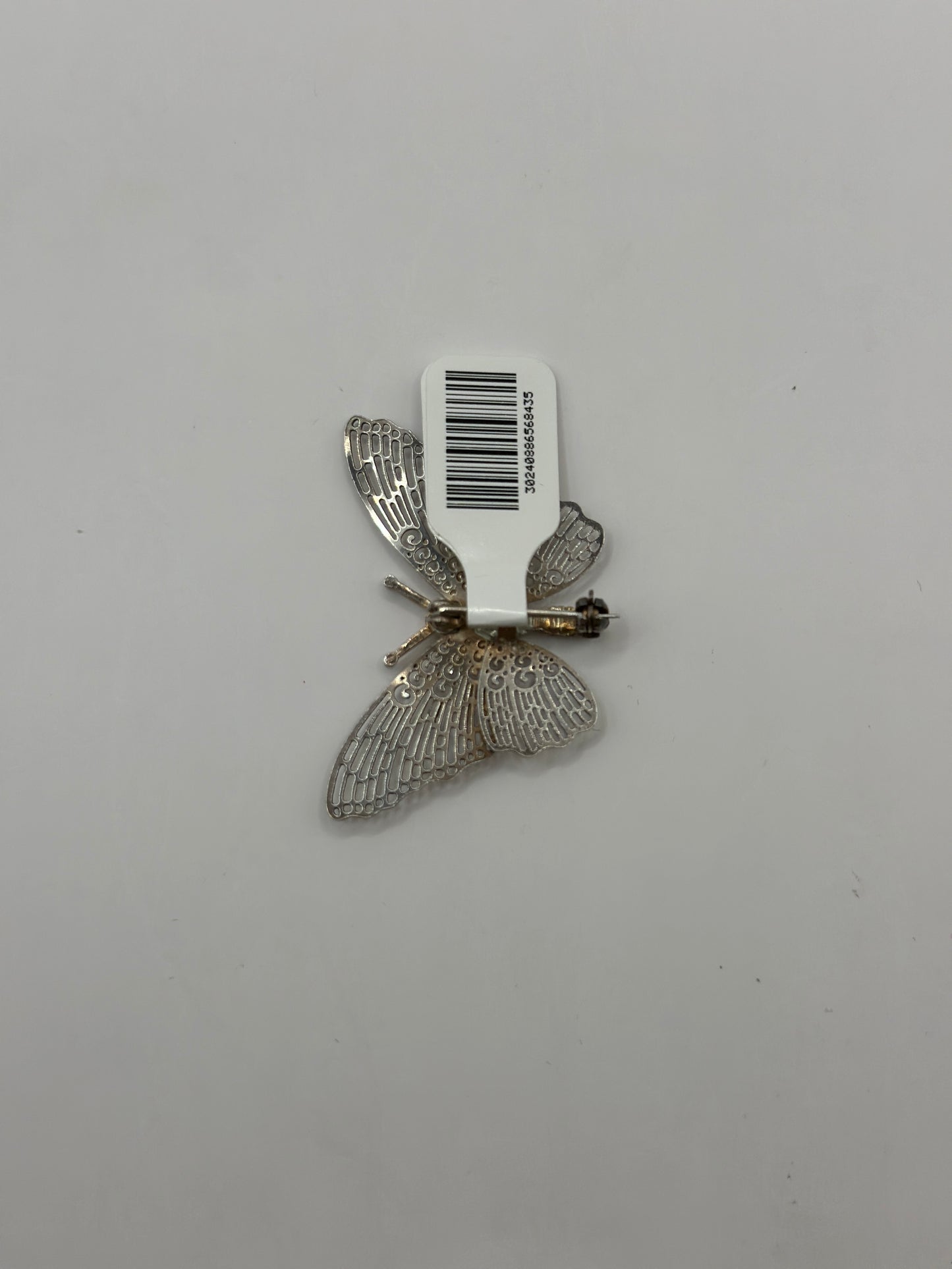 Vintage Sterling Silver Brooch Butterfly