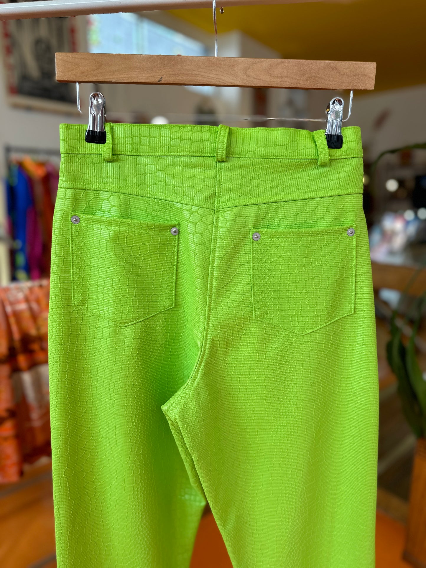 Incredible Vintage Lime Green Trousers