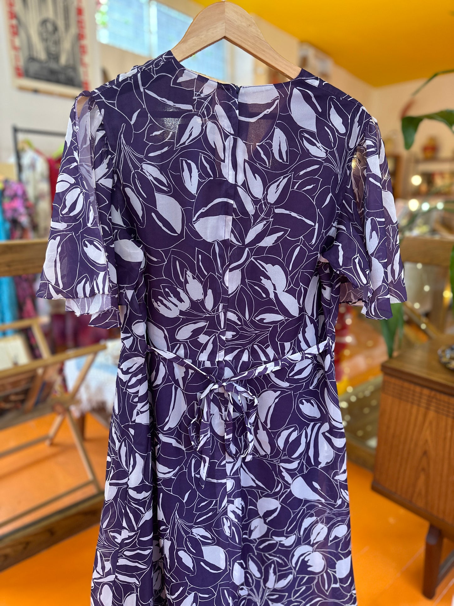 1970s Floaty Sleeve Maxi Dress