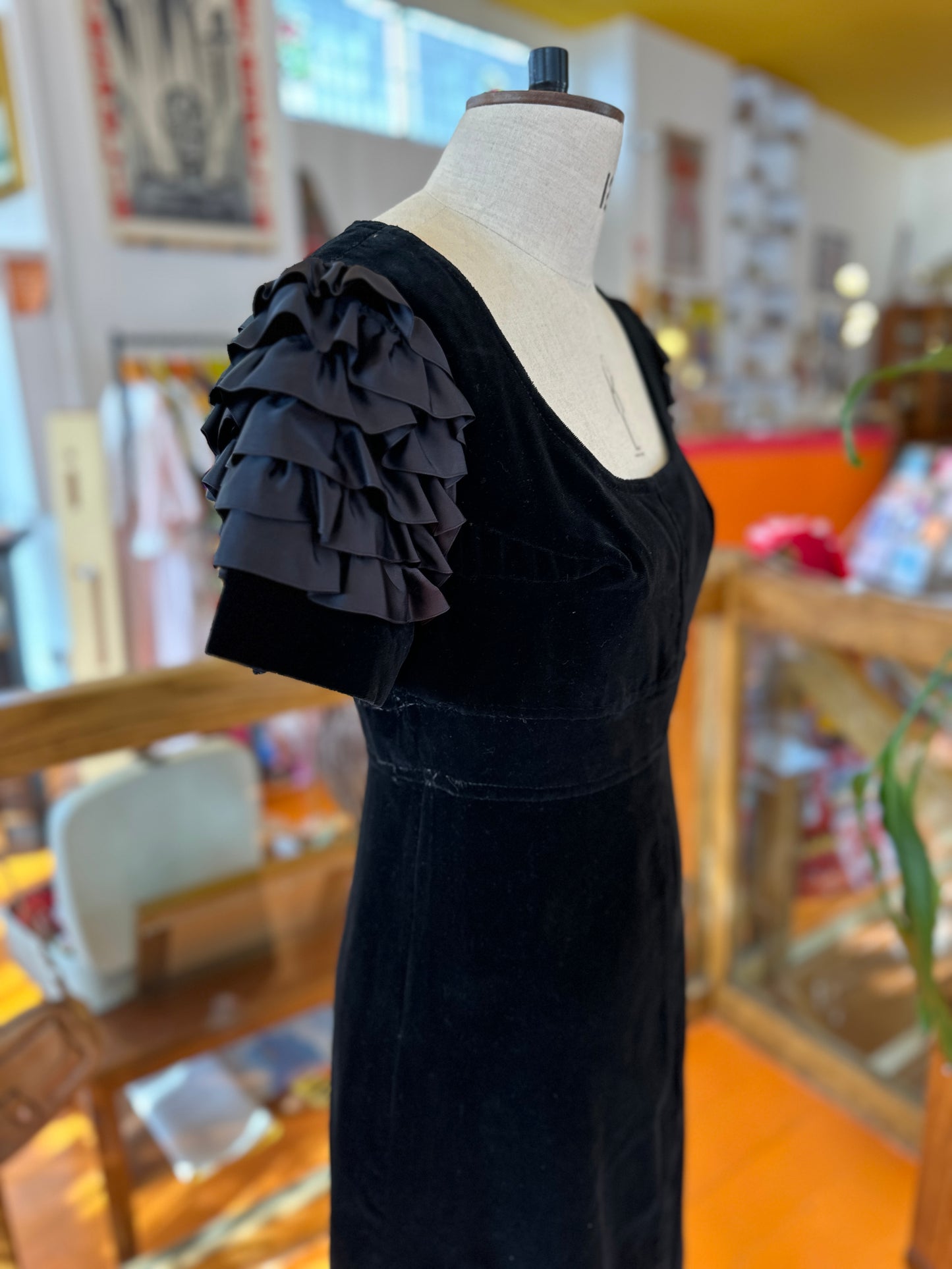 70s Louis Feraud Velvet Gown