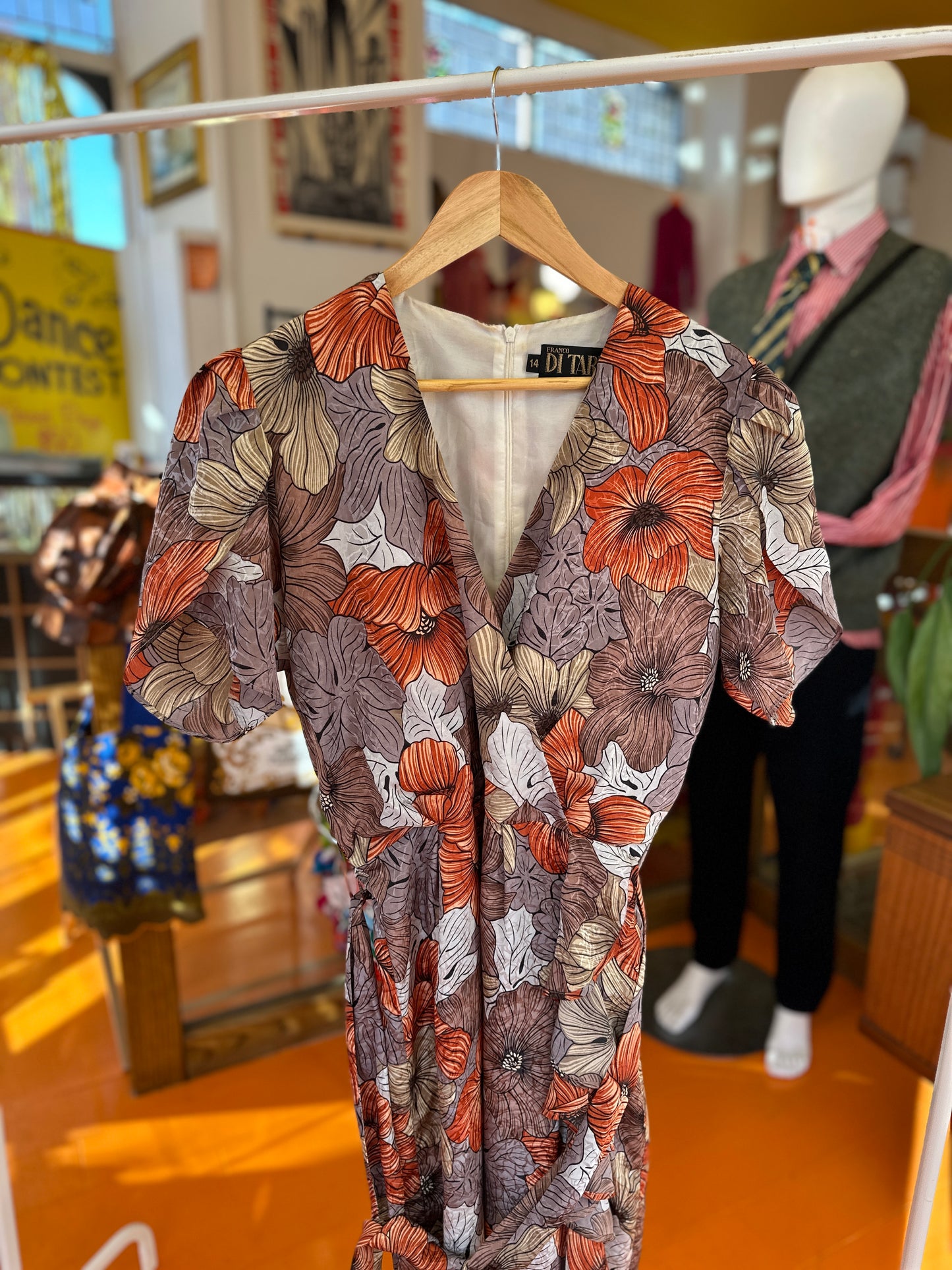 80s Wrap Front Dress