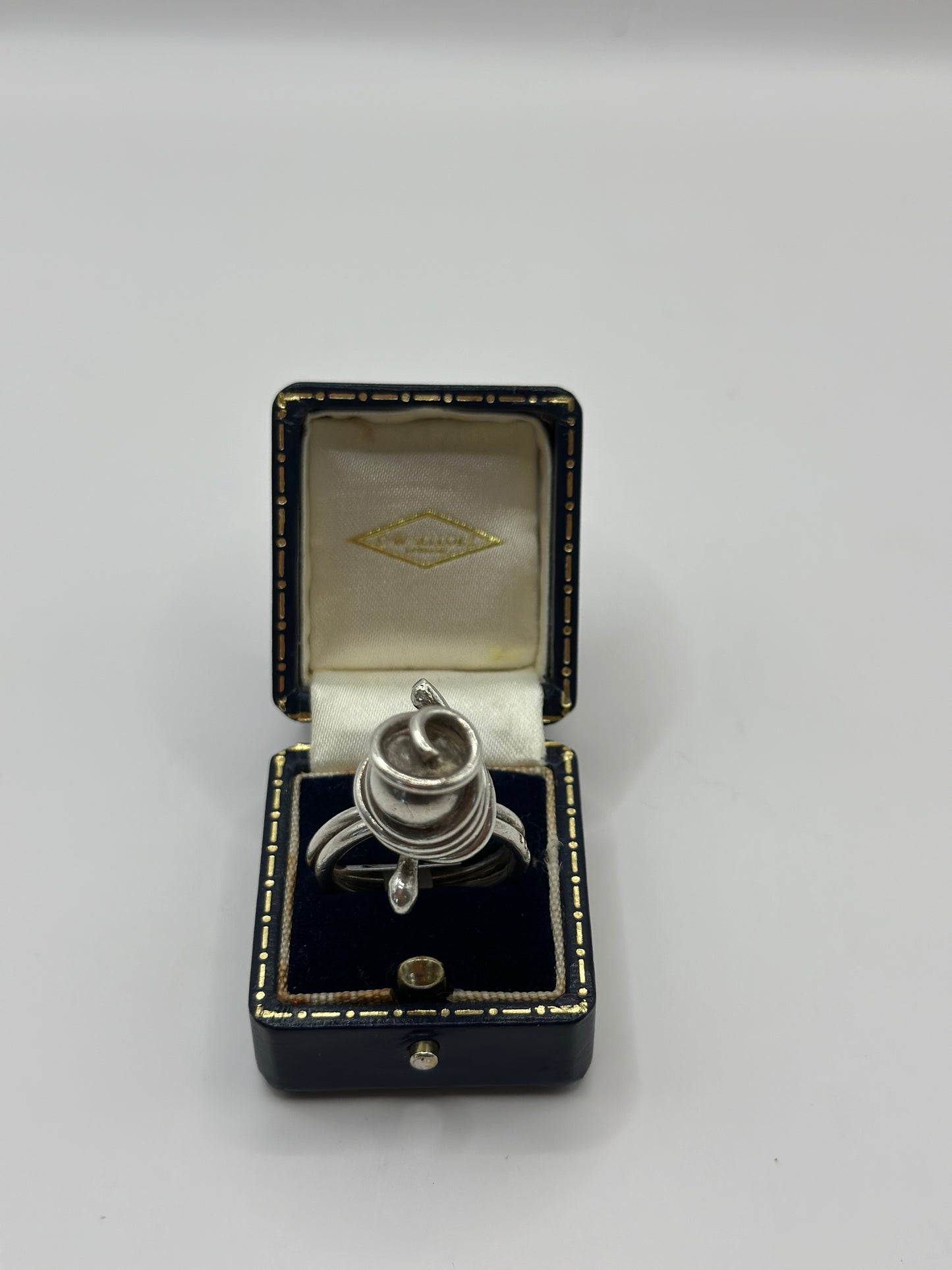=Incredible Vintage Sterling Silver Ring, UK Size R1/2