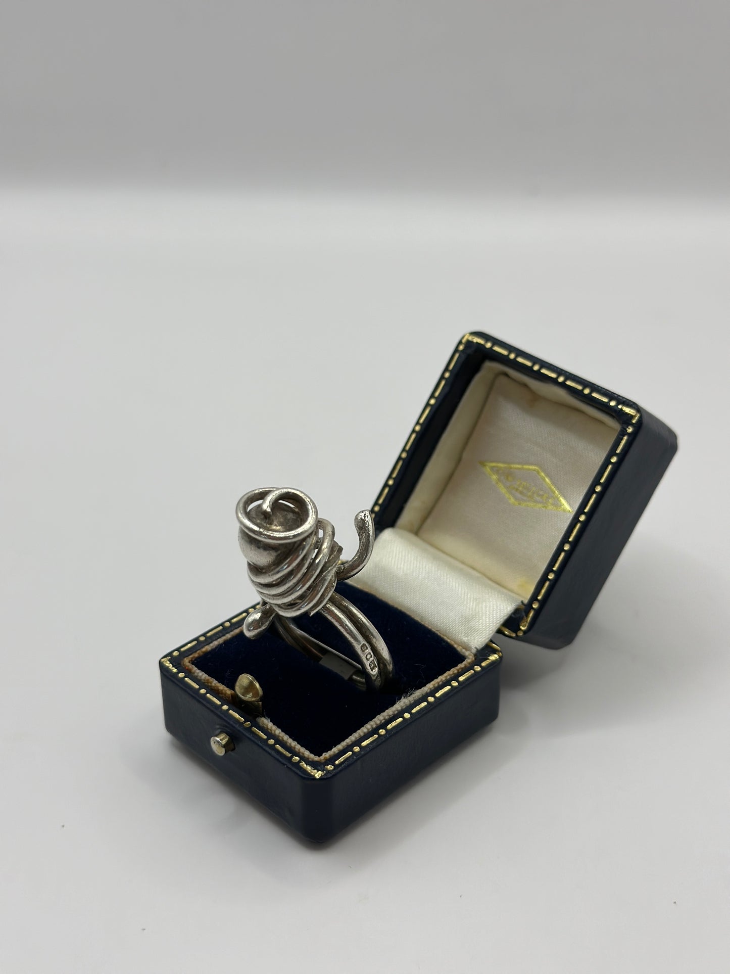=Incredible Vintage Sterling Silver Ring, UK Size R1/2
