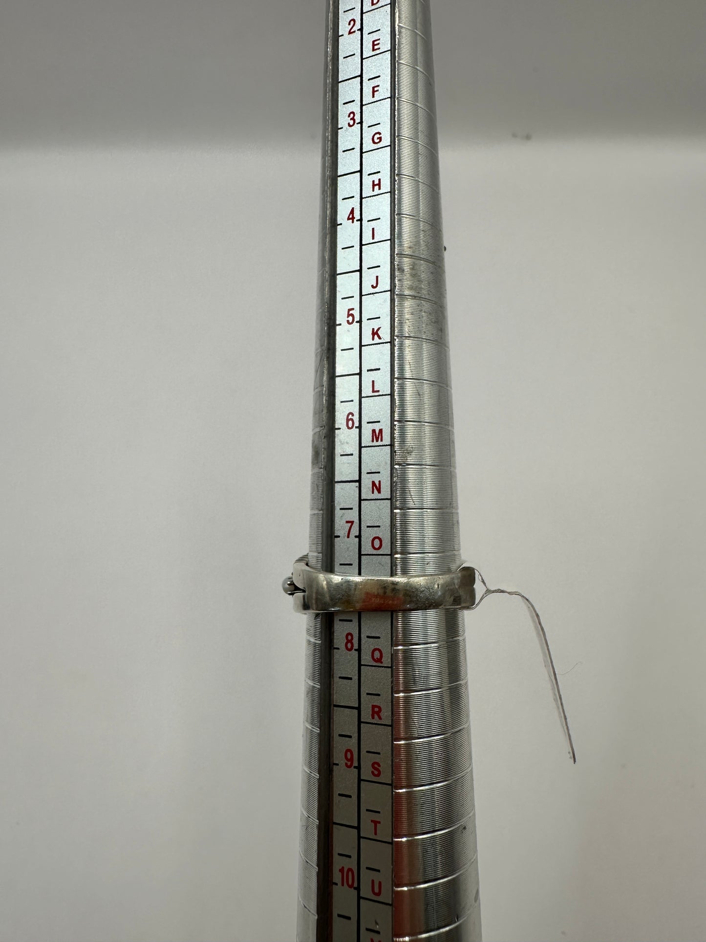 Vintage Sterling Silver Ring with Turquoise and Pearls UK Size P