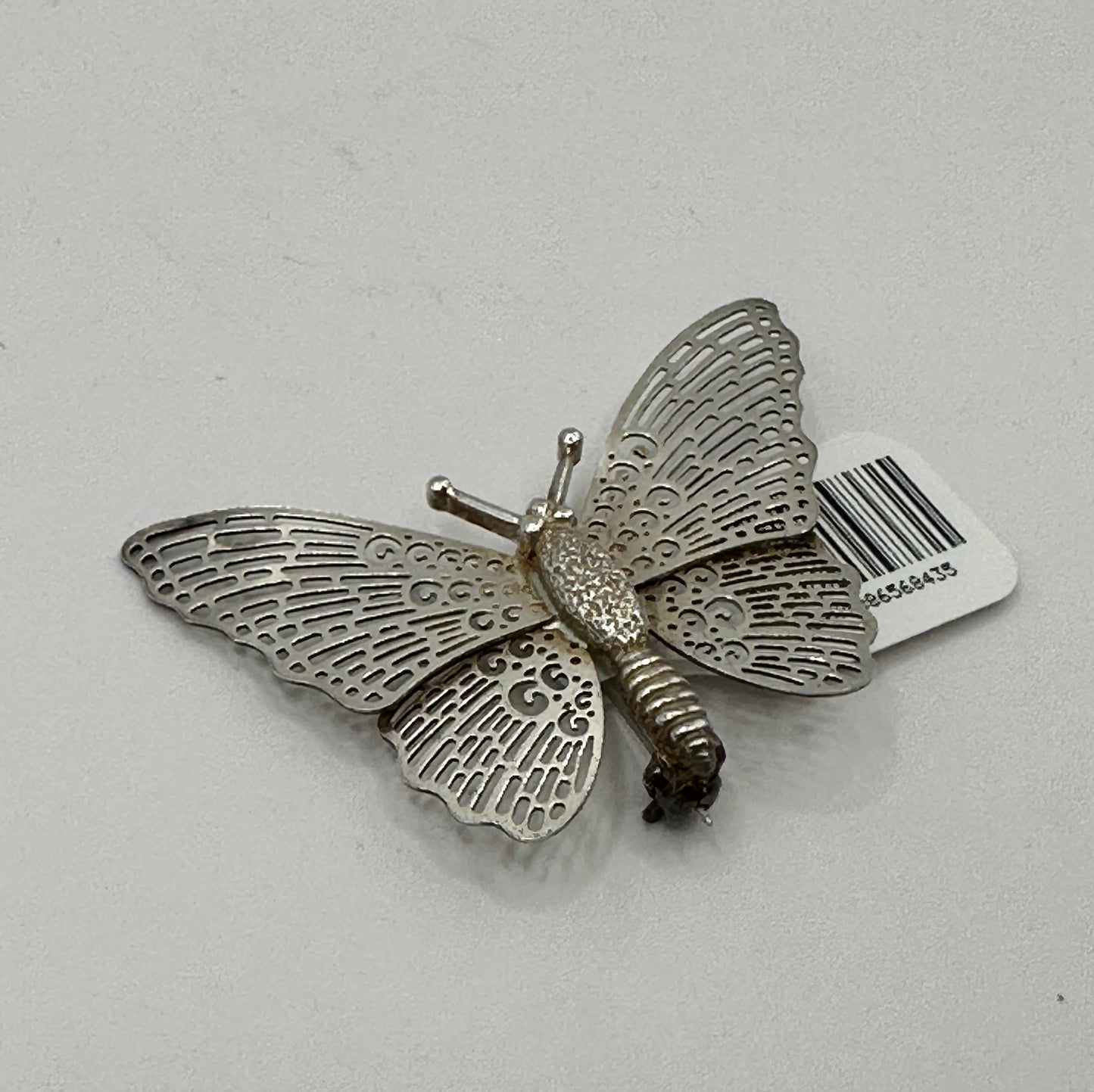Vintage Sterling Silver Brooch Butterfly