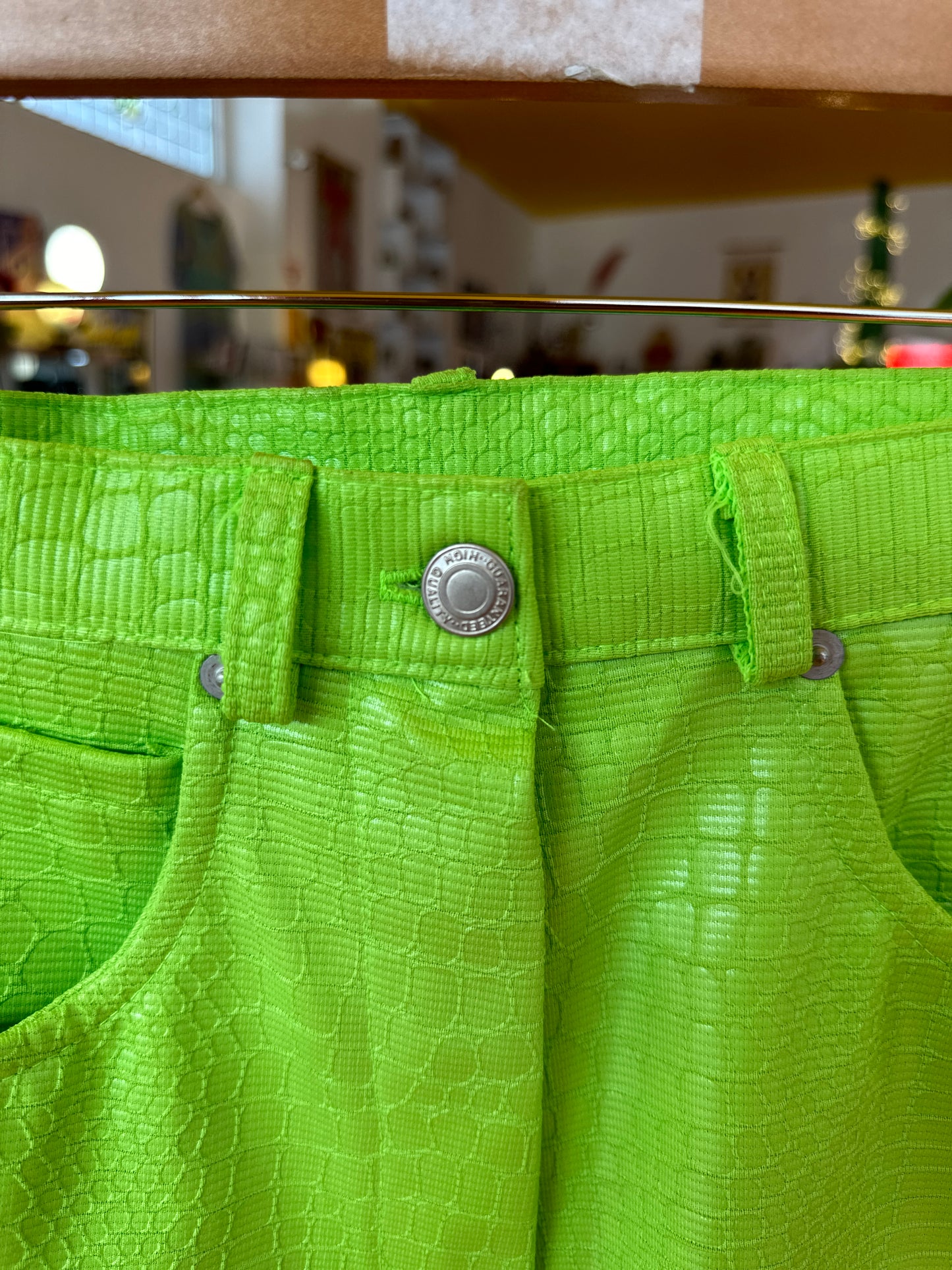 Incredible Vintage Lime Green Trousers