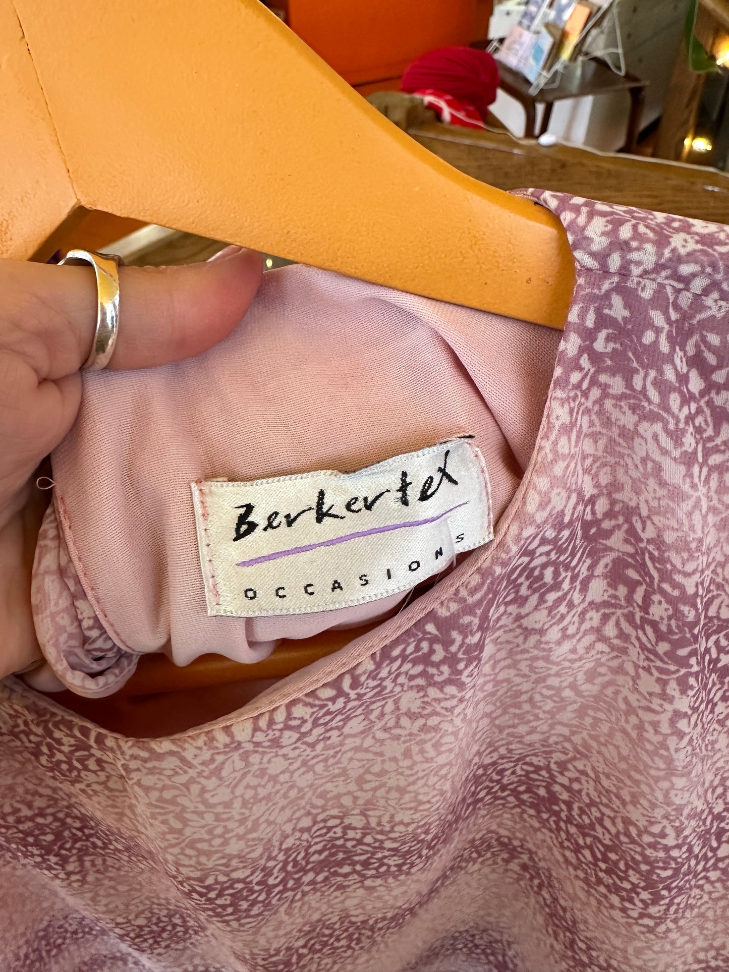 70s Berkertex Ruched Dress in Purple