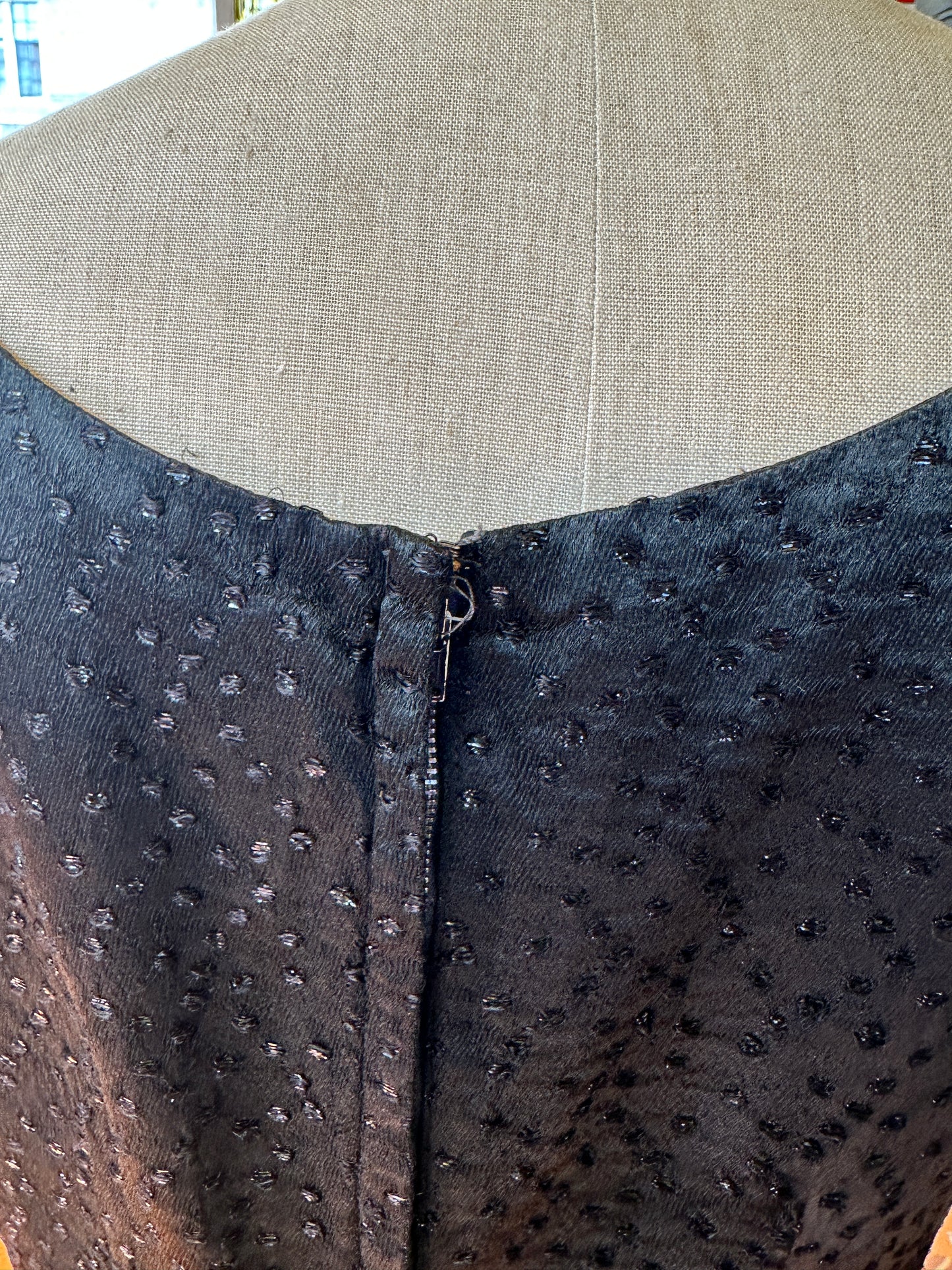 1960s Black Sleeveless Cocktail Dress by Philip Kunick