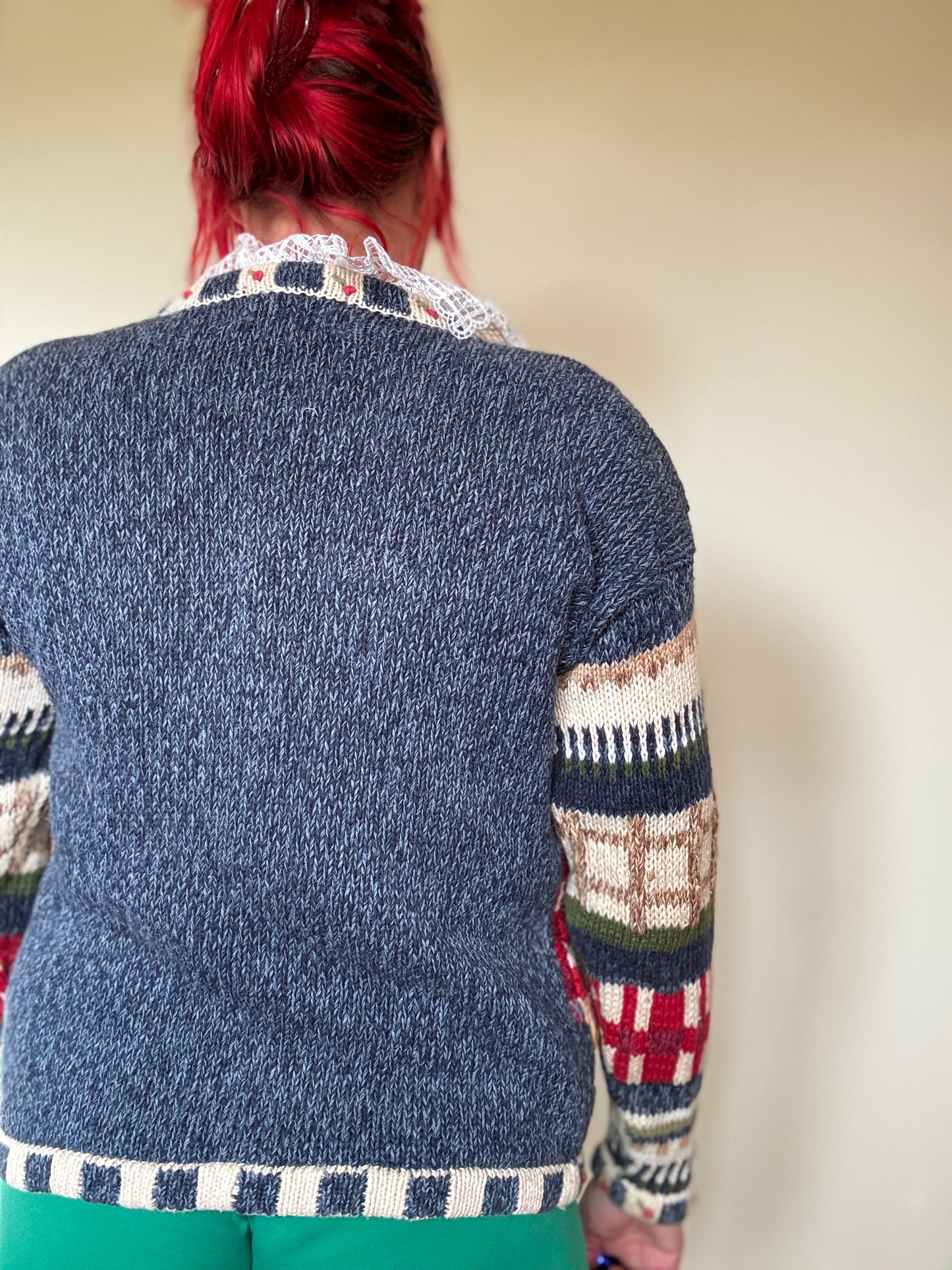 Vintage Chunky Knit Harvest Cardigan