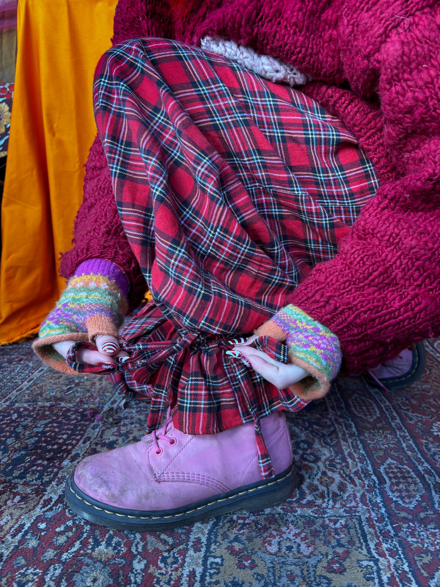 Bloomer Trousers | Red Tartan | Made to order