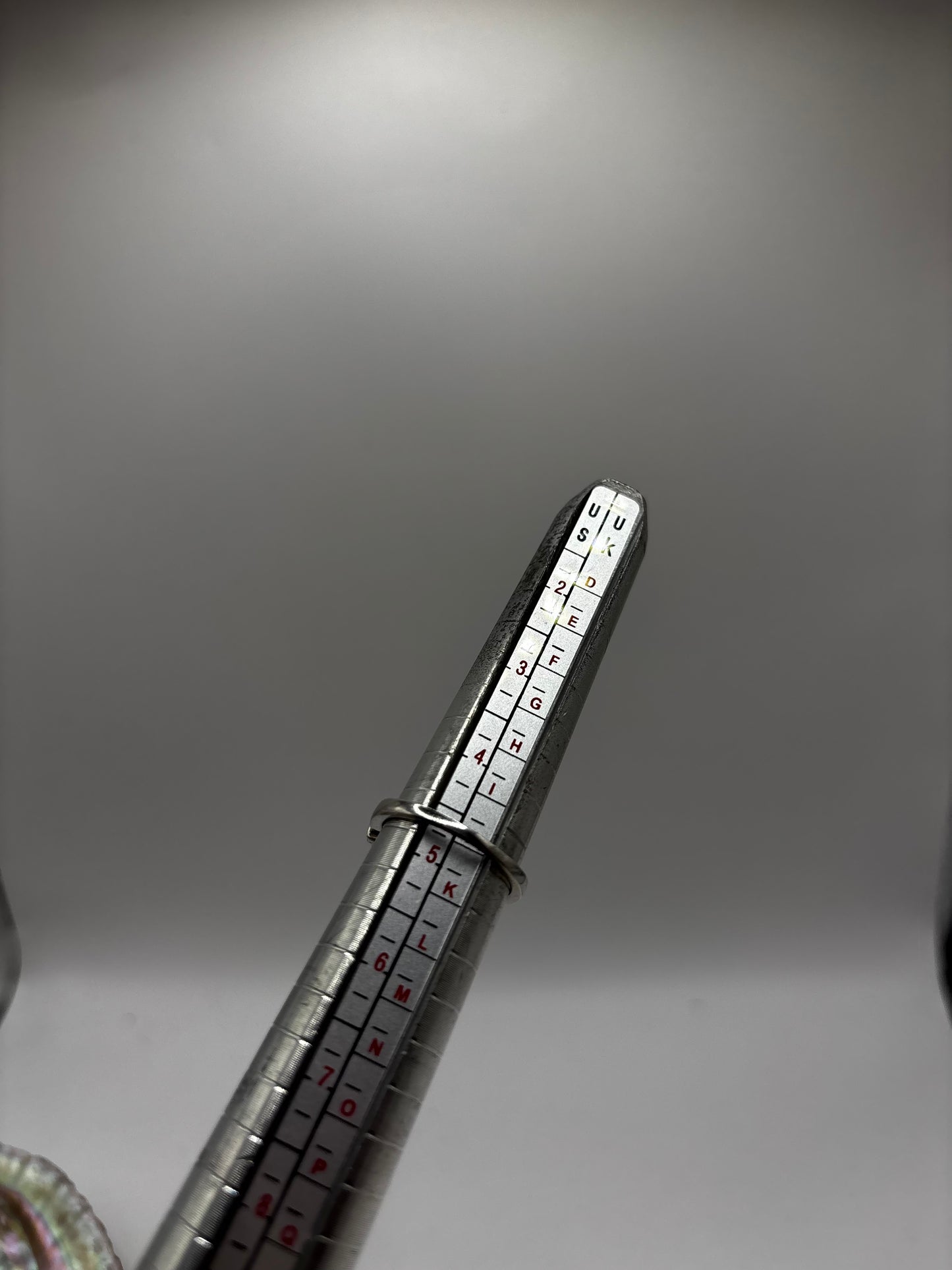 Vintage Sterling Silver Ring, with Green and Yellow stones, size UK J