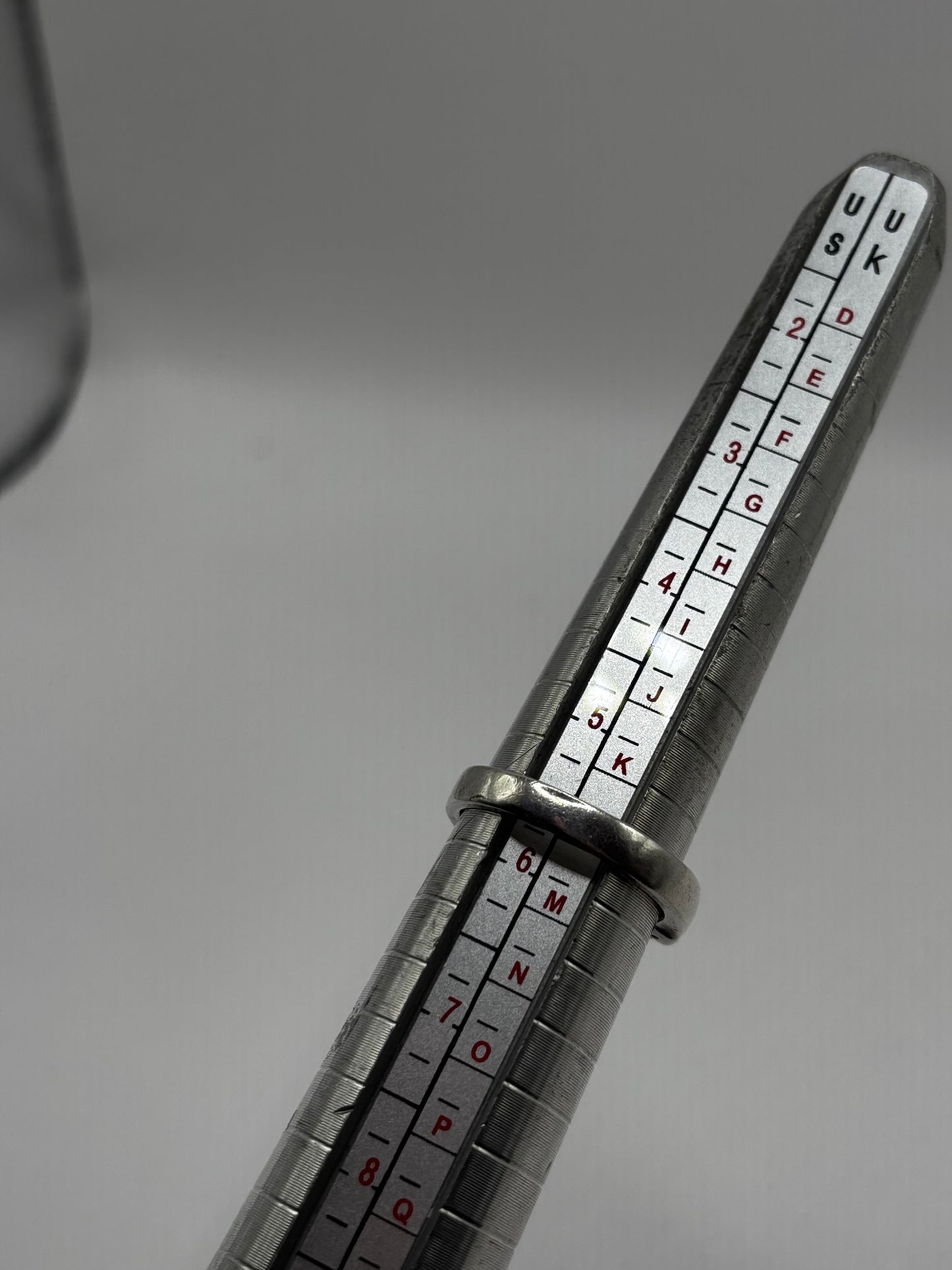 Vintage Sterling Silver Solitaire Ring, size L