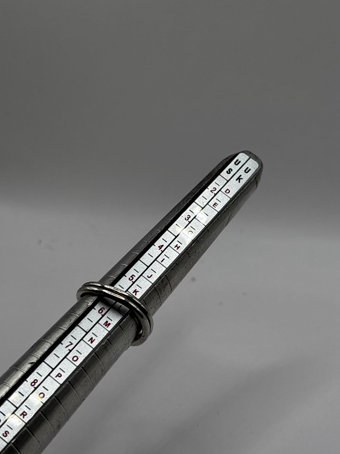 Vintage Sterling Silver Ring with Yellow Stone, size L