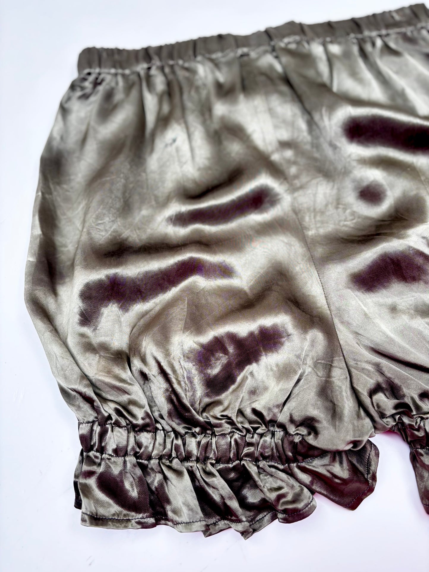 Mini Bloomers // Khaki Satin // size M (12-14)