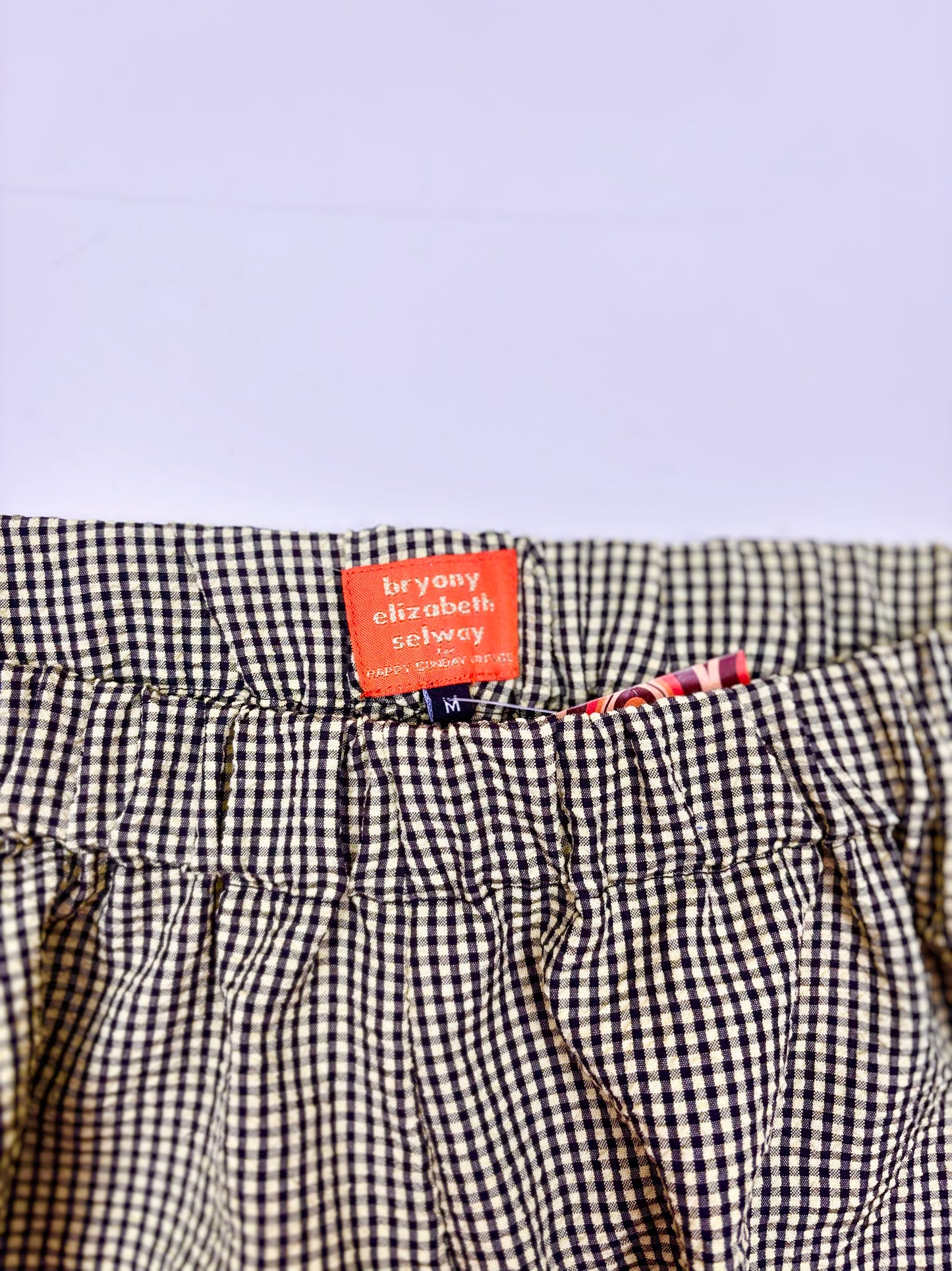 Mini Bloomers // Green & Black Gingham // size M (12-14)