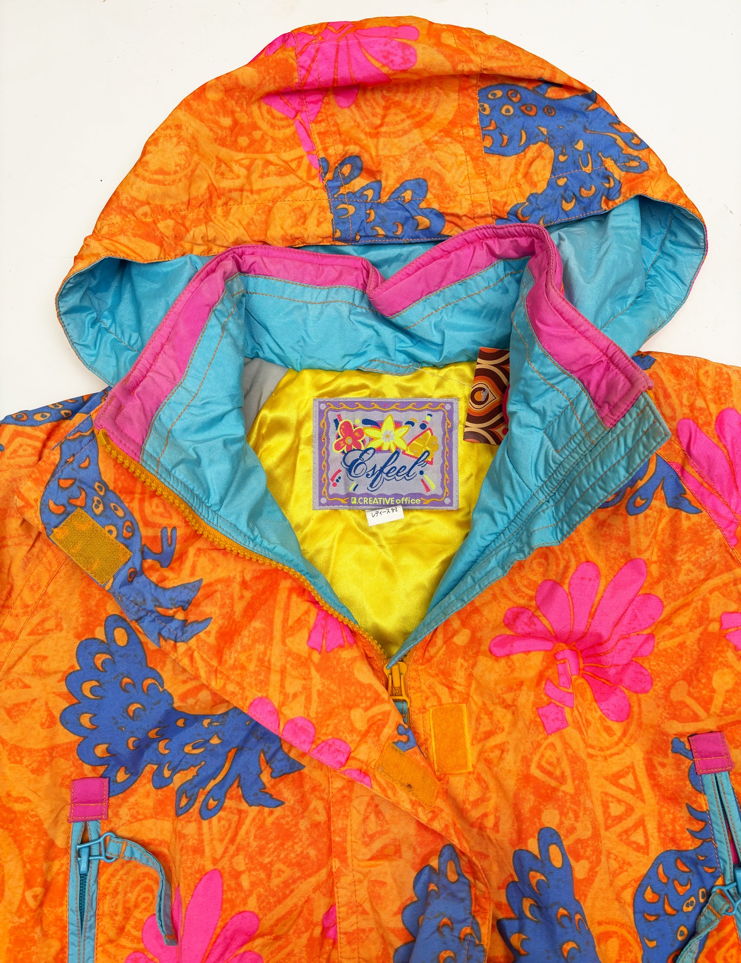 Vintage 1990s Crazy Print Ski Jacket by Esfeel