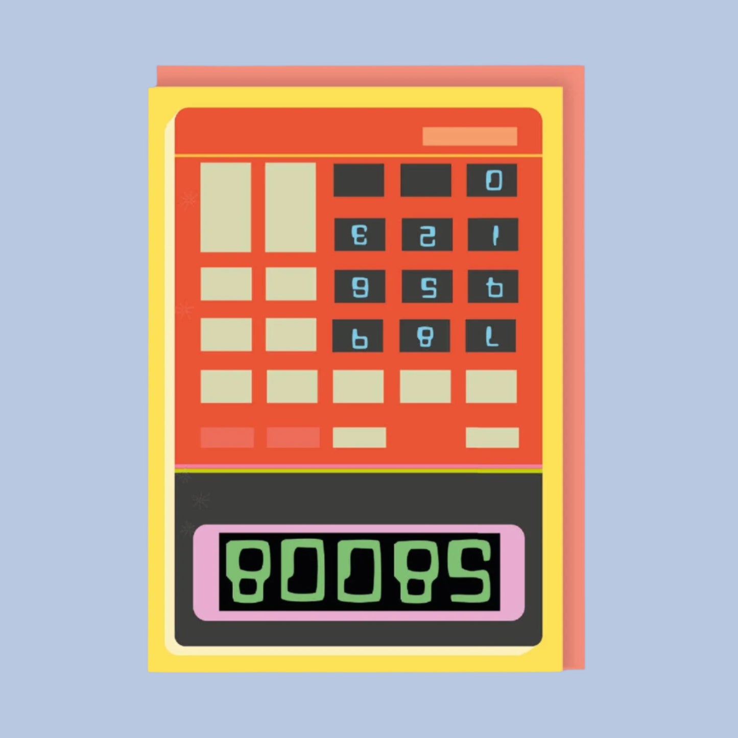 Boobs Calculator Greeting Card by Rude & Ohh Deer