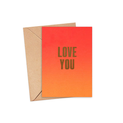 Love You Valentines Card by Nice & Graphic