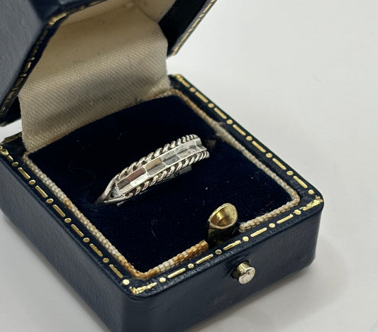 Vintage Sterling Silver Ring, UK Size P1/2