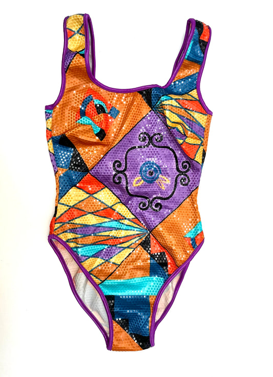 Jazzy Vintage 80s Sequin Swimsuit