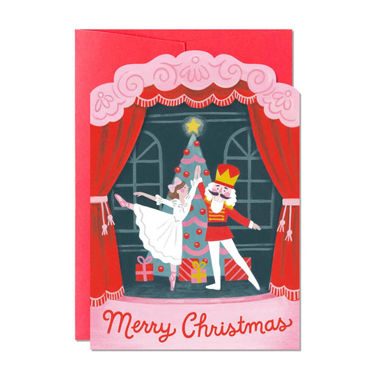 Nutcracker Ballet Christmas Card by Jacqui Lee & Ricicle Cards