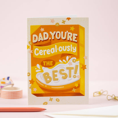 Dad Cerealously The Best | Father's Day Card