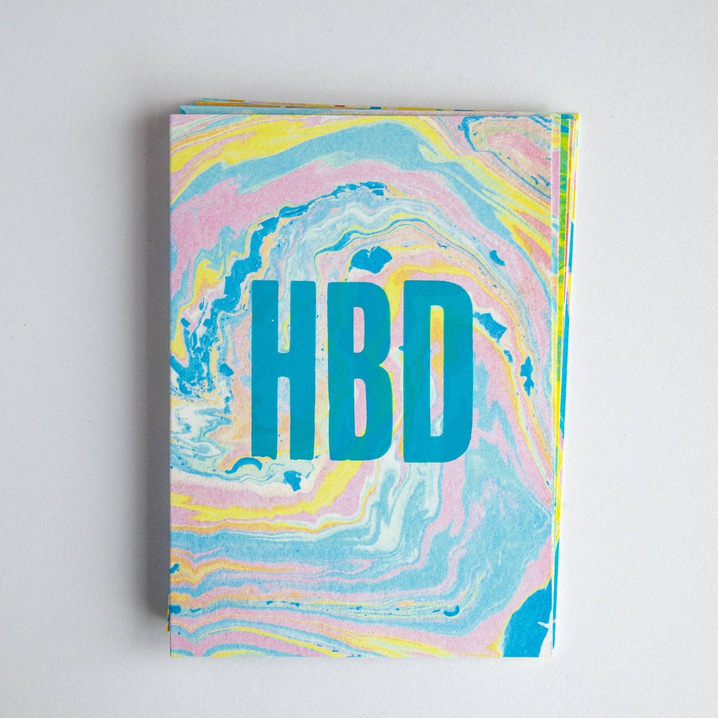 HBD Marbled Birthday Day by Nice & Graphic