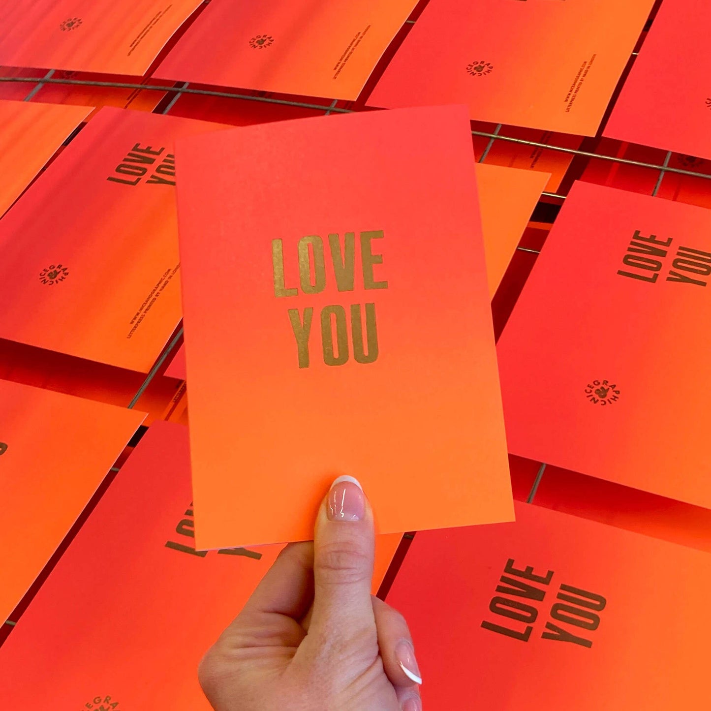 Love You Valentines Card by Nice & Graphic