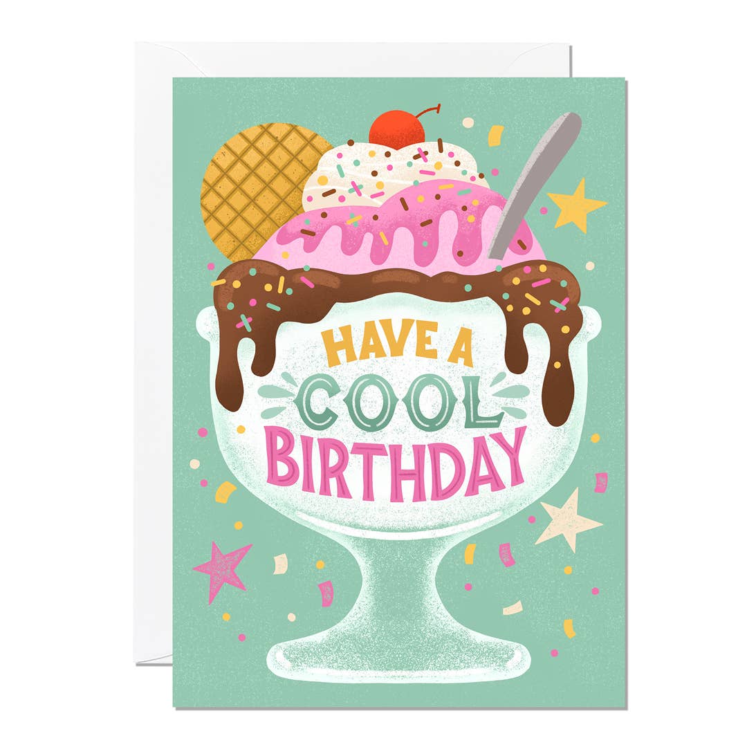 Cool Birthday Greeting Card by Jess Miller & Ricicle Cards