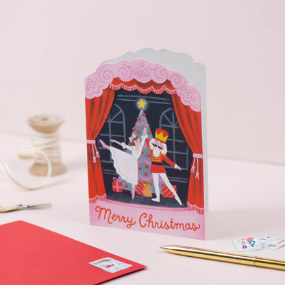 Nutcracker Ballet Christmas Card by Jacqui Lee & Ricicle Cards
