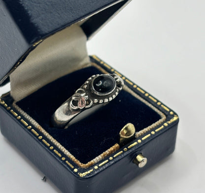 Vintage Sterling Silver Ring, UK Size R1/2