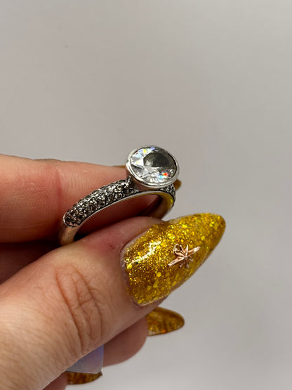 Sterling Silver Cocktail Ring, Size M