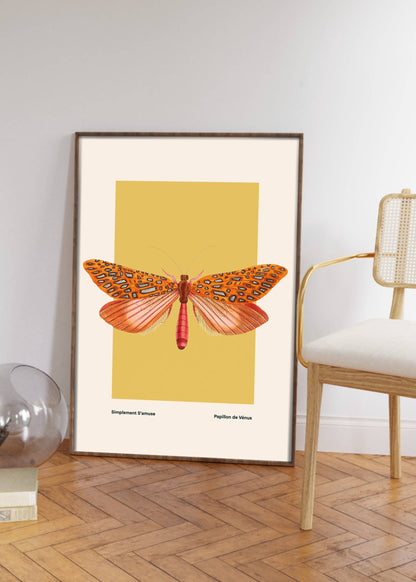 Moth Art Print by Kate Fox Design