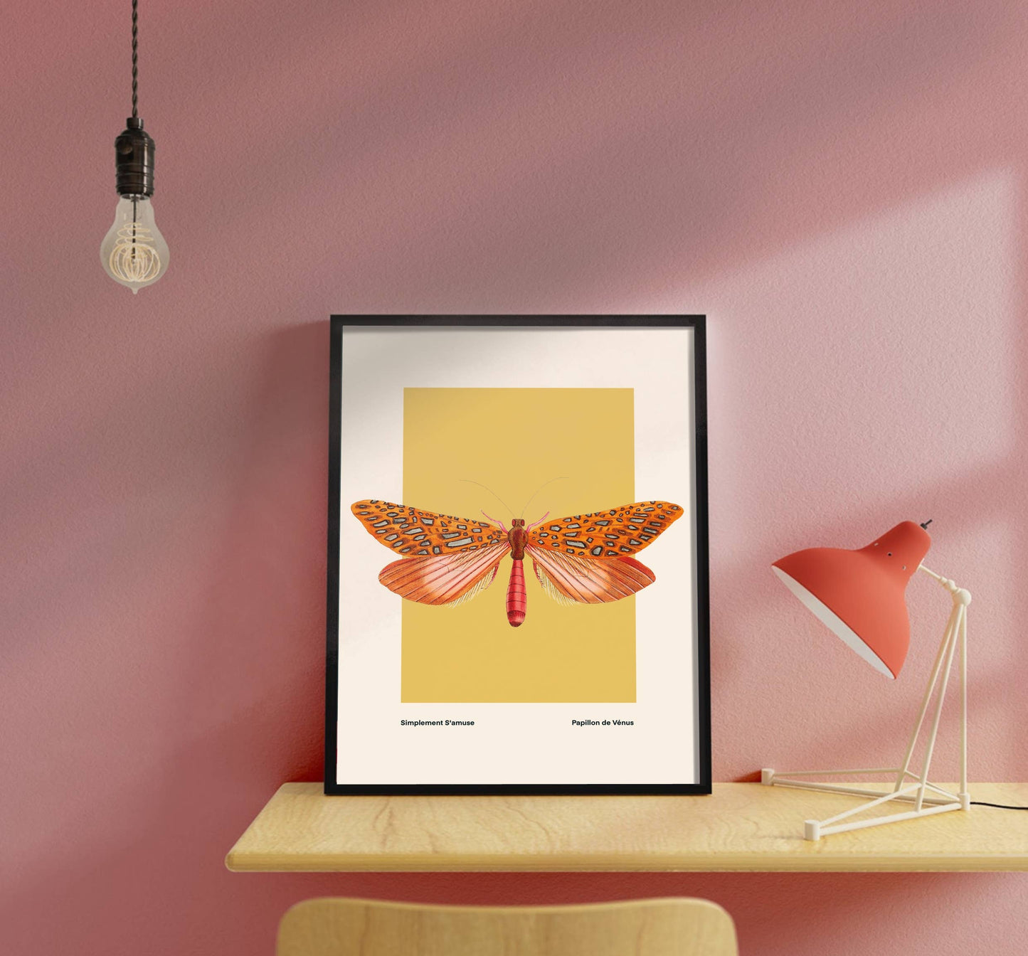 Moth Art Print by Kate Fox Design