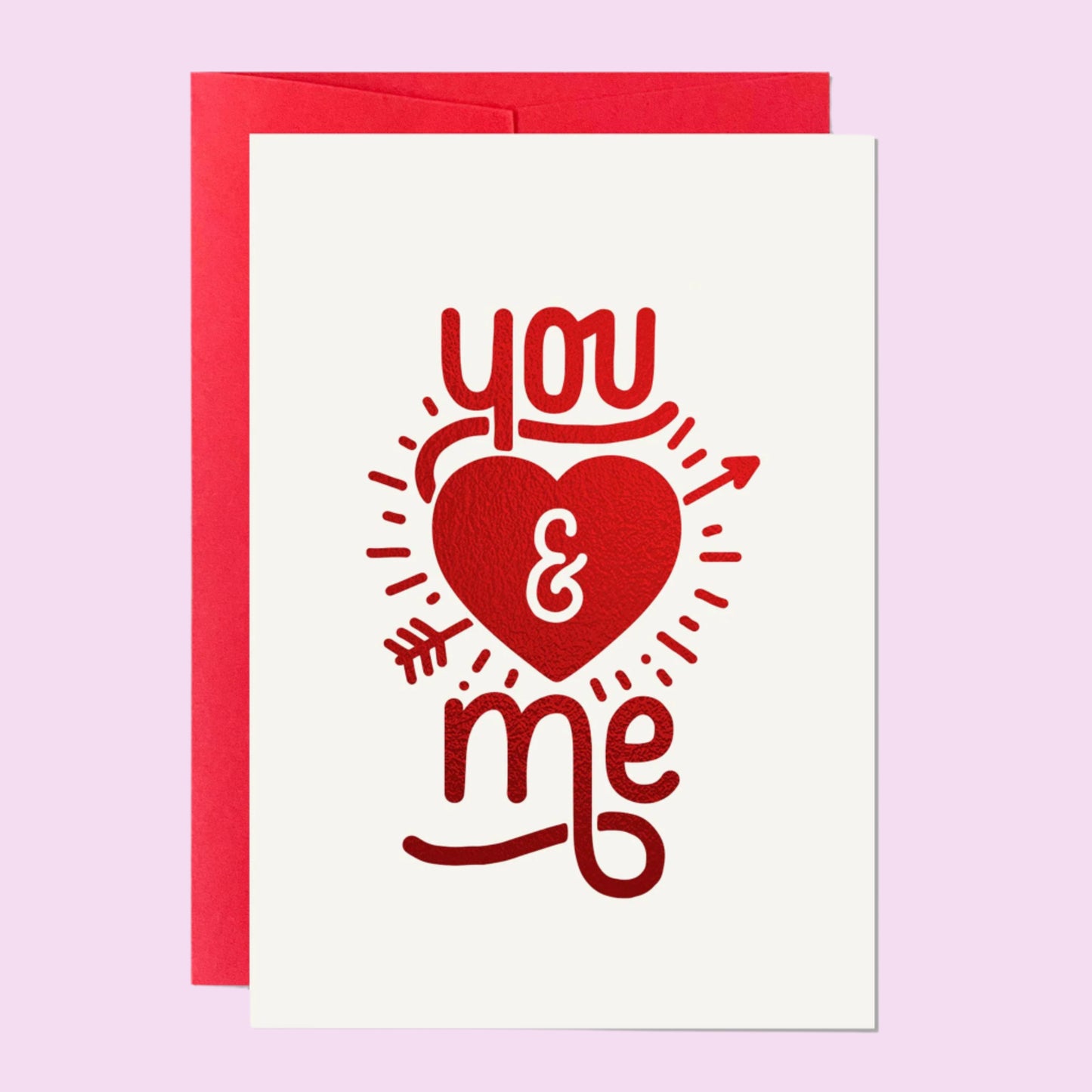 You and Me Valentines Card by Ricicle Cards