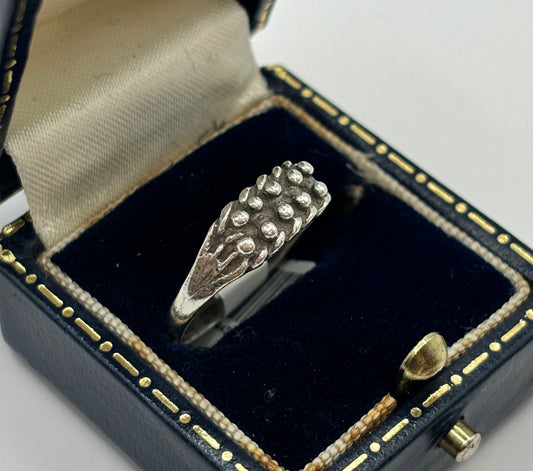 Vintage 925 Silver Keeper Ring size P