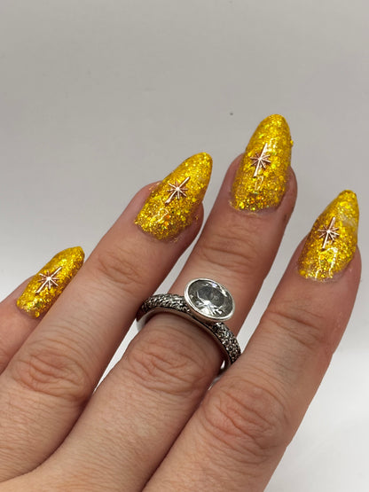 Sterling Silver Cocktail Ring, Size M