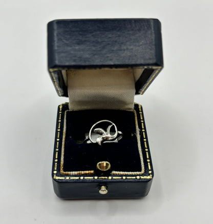 Vintage Sterling Silver Bird Ring, UK Size J