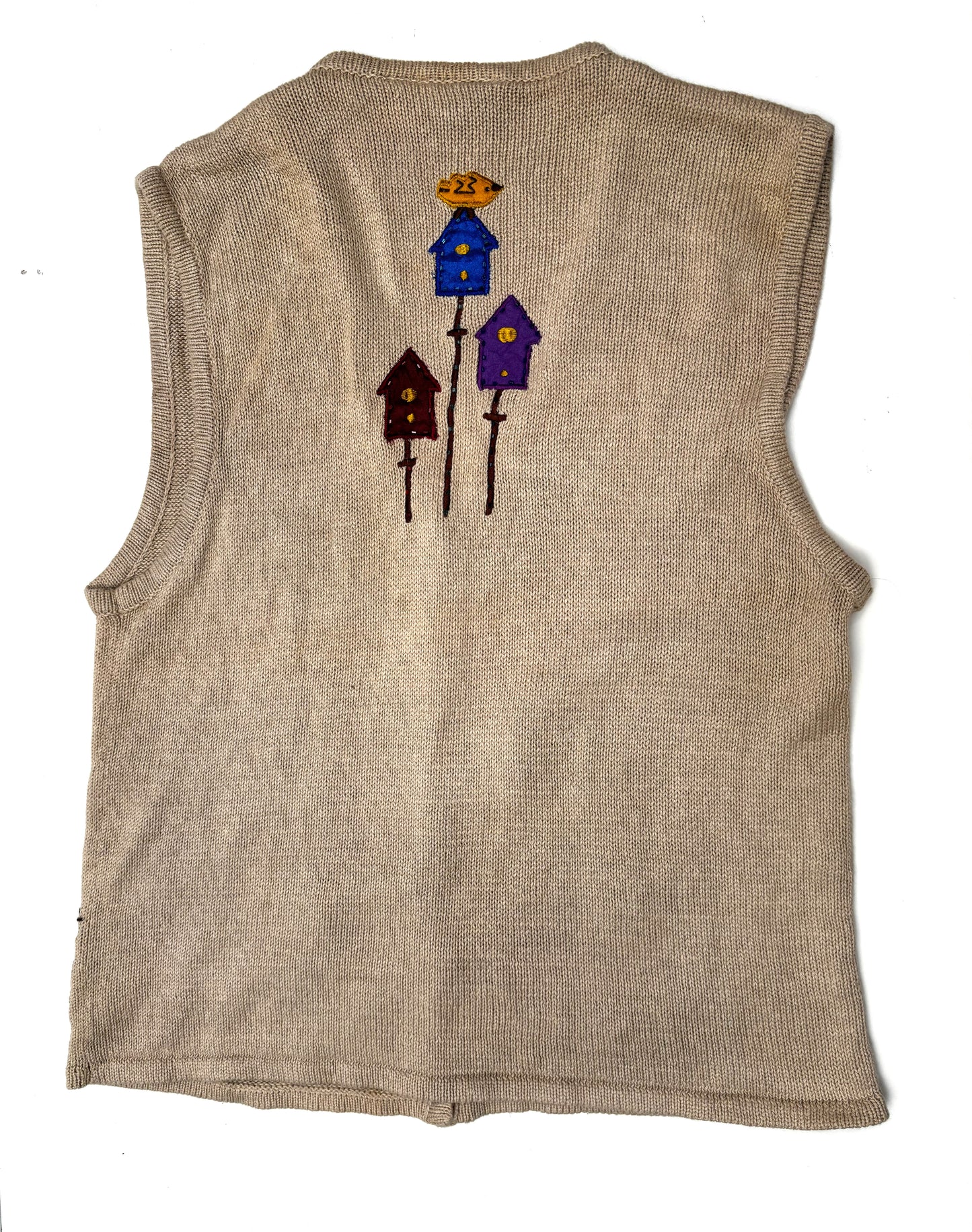 Vintage Harvest Scarecrow Knit Waistcoat