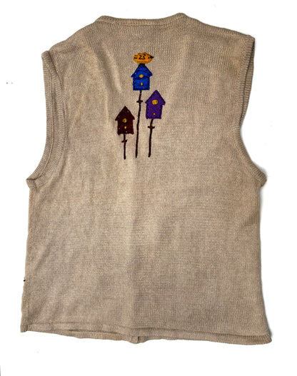 Vintage Harvest Scarecrow Knit Waistcoat
